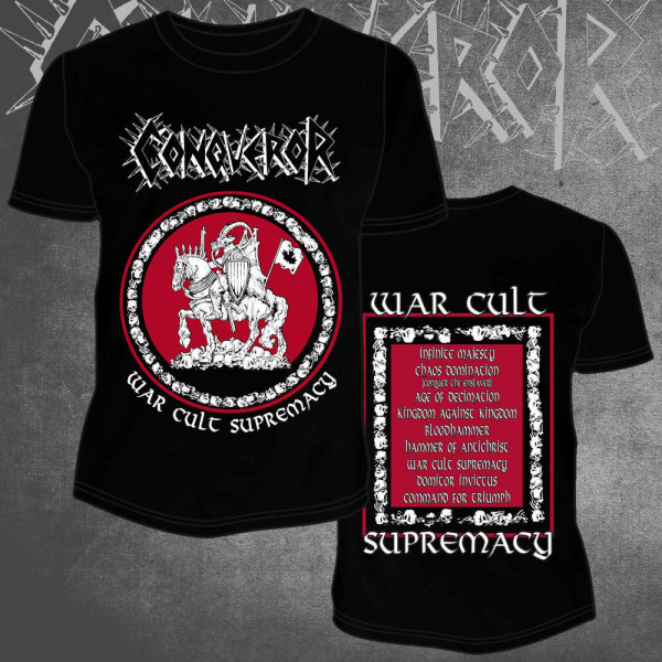 [订购] CONQUEROR ‎– War Cult Supremacy, T恤 (黑色) [预付款1|179]
