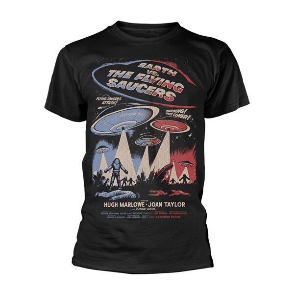 [订购] EARTH VS. THE FLYING SAUCERS – EARTH VS. THE FLYING SAUCERS - POSTER, T恤 (黑色) [预付款1|179]