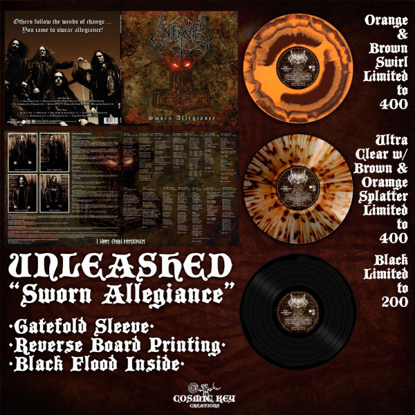Unleashed ‎– Sworn Allegiance, LP (橙棕漩涡)