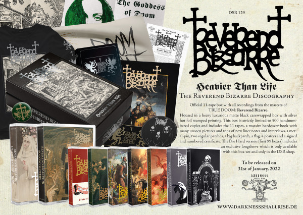 Reverend Bizarre ‎– Heavier Than Life, 11x磁带 套盒
