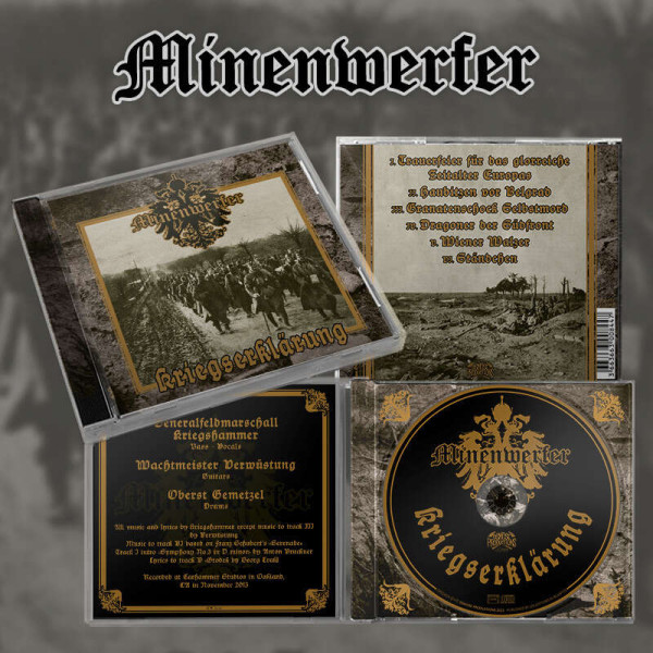 Minenwerfer ‎– Kriegserklärung, CD