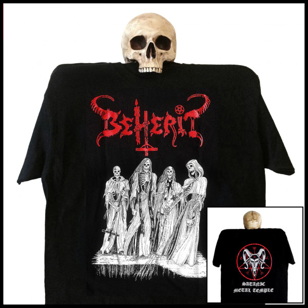 [订购] BEHERIT ‎– Satanic Metal Temple, T恤 (黑色) [预付款1|179]