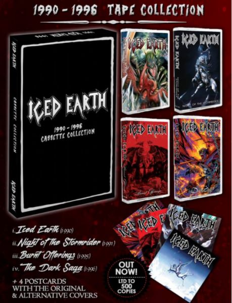 Iced Earth ‎– 1990 - 1996 Cassette Collection, 4x磁带 套盒