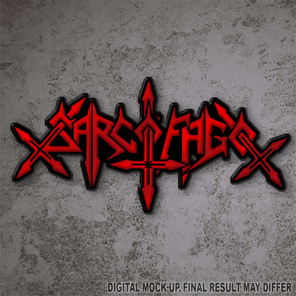 SARCOFAGO ‎– Sarcofago. Red Logo, 金属徽章