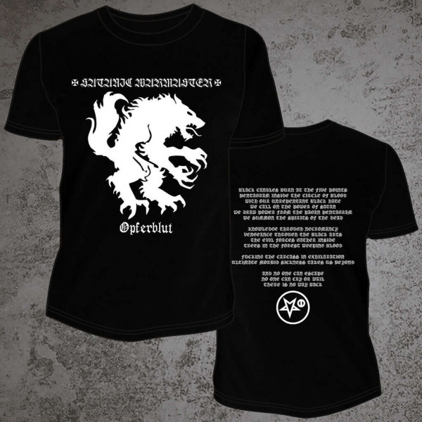 [订购] SATANIC WARMASTER ‎– Opferblut, T恤 (黑色) [预付款1|179]