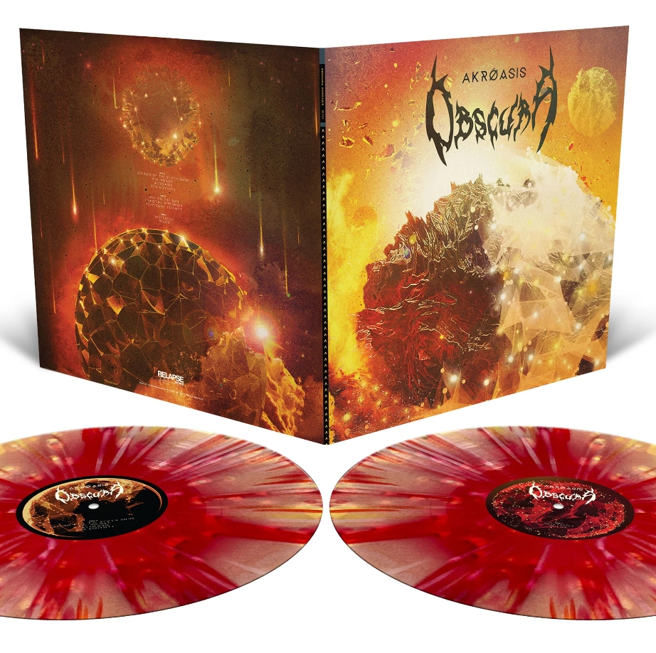Obscura – Akroasis, 2xLP (三色混合喷溅) | 死亡/碾核 | 黑胶 | Vrijheid Records