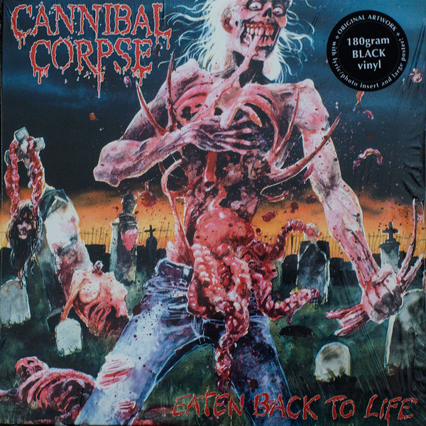 Cannibal Corpse ‎– Eaten Back To Life, LP (黑色)