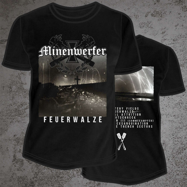 [订购] MINENWERFER ‎– Feuerwalze, T恤 (黑色) [预付款1|179]