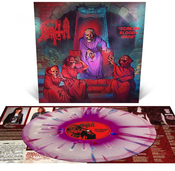 [订购] Death ‎– Scream Bloody Gore, LP (三色混合喷溅，带镭射封套) [预付款1|219]