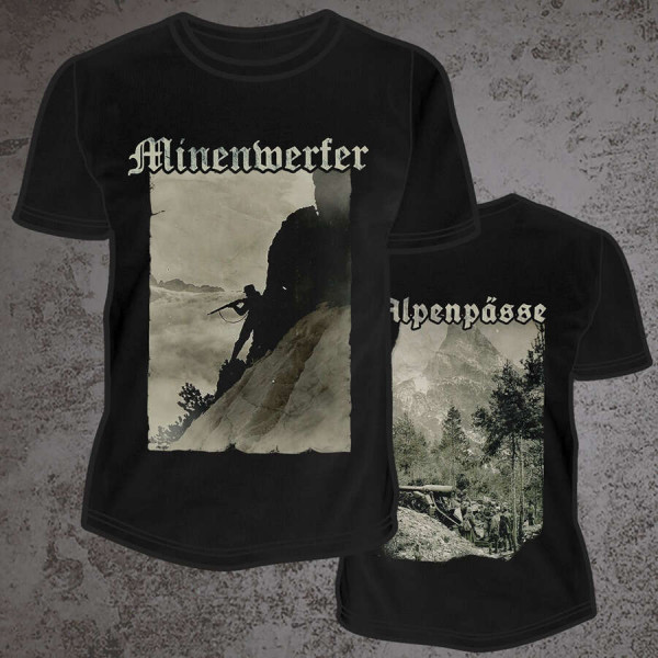 [订购] MINENWERFER ‎– Alpenpässe 2021, T恤 (黑色) [预付款1|179]