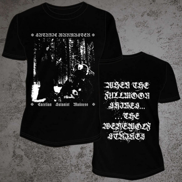 [订购] SATANIC WARMASTER ‎– Carelian Satanist Madness, T恤 (黑色) [预付款1|179]