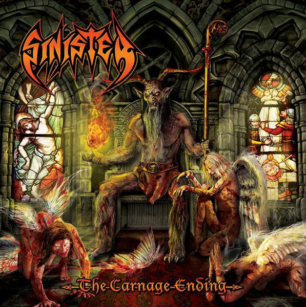Sinister ‎– The Carnage Ending, LP (橙绿喷溅)