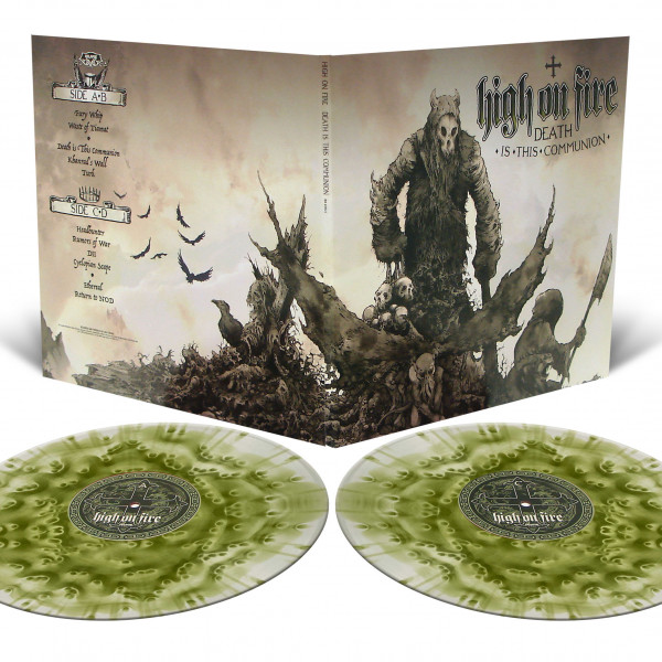 High On Fire ‎– Death Is This Communion, 2xLP (泥浆绿混合)