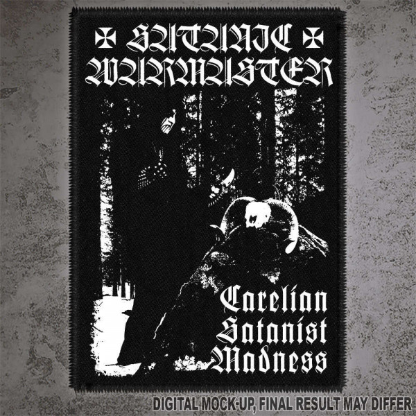 [订购] SATANIC WARMASTER ‎– Carelian Satanist Madness, 布标 [预付款1|45]