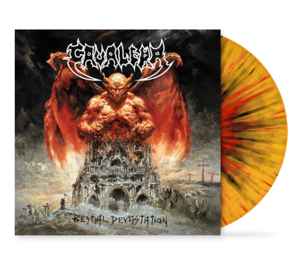 Cavalera ‎– Bestial Devastation, LP (透明橙喷溅)