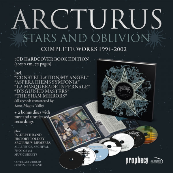 Arcturus ‎– Stars And Oblivion, 7xCD 大画册